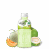 A-Dew Double Cantaloupe Drink with Coconut Jelly - 320ml Bottle