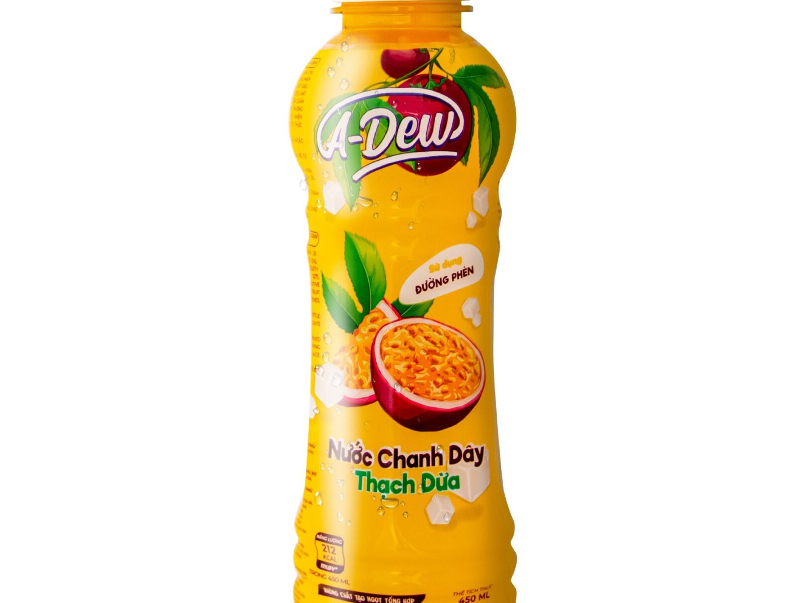 Alternative view of A-Dew Passion Fruit Drink with Coconut Jelly - 450ml
