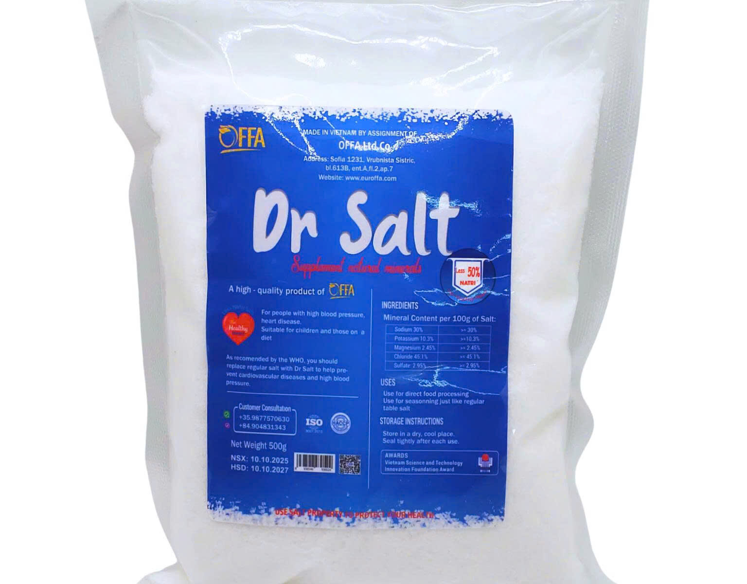 Dr SALT Low-Sodium Salt 500G